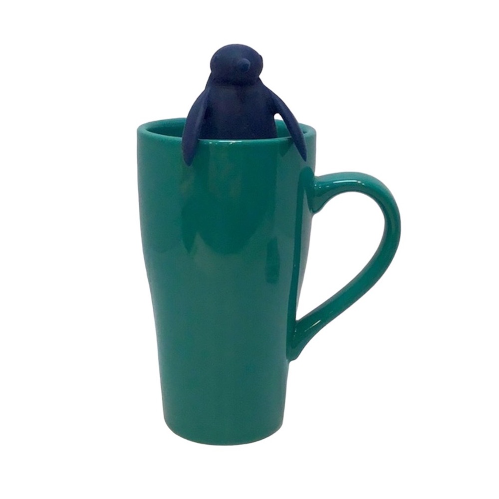 💚 Stokes Mug with Penguin tea strainer